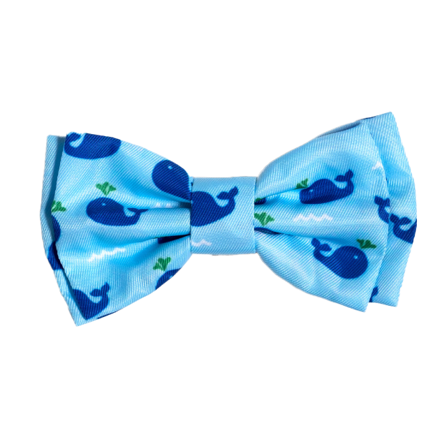 WHALES-DOG-BOW-TIE